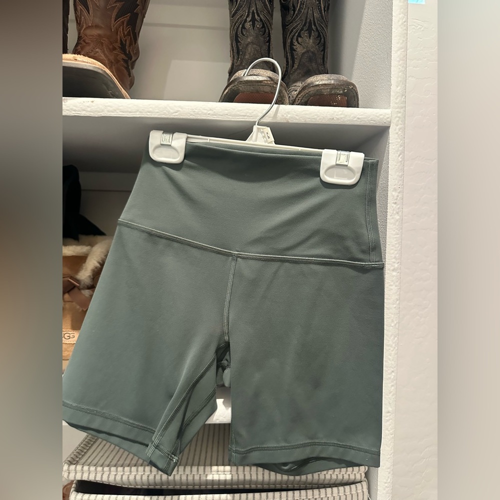 lululemon athletica Sage Green Bike Shorts